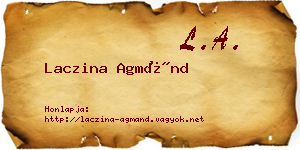 Laczina Agmánd névjegykártya